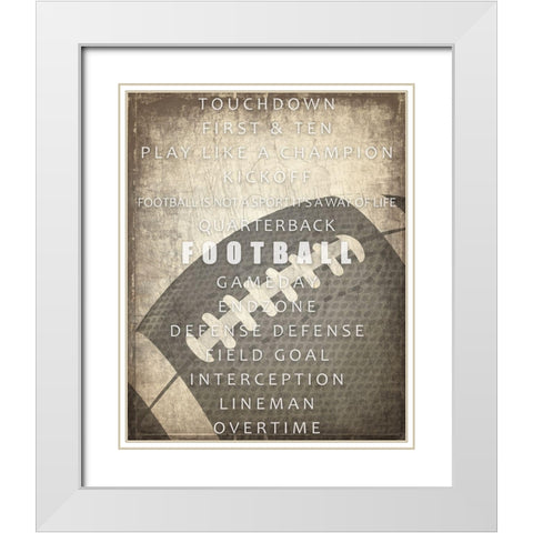 Sports a Way of Life 3 White Modern Wood Framed Art Print with Double Matting by Kimberly, Allen