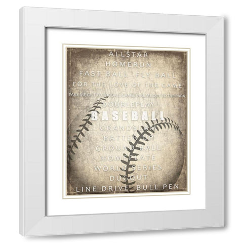 Sports a Way of Life 4 White Modern Wood Framed Art Print with Double Matting by Kimberly, Allen