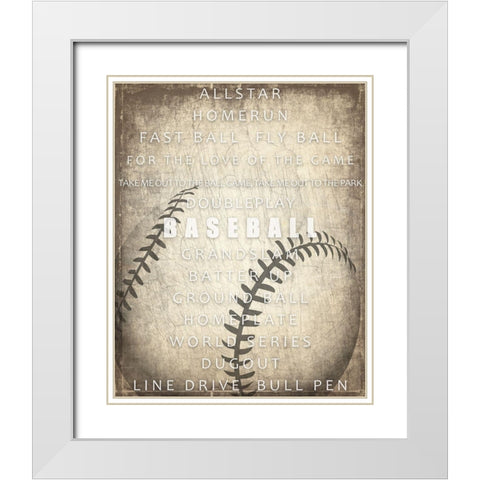 Sports a Way of Life 4 White Modern Wood Framed Art Print with Double Matting by Kimberly, Allen