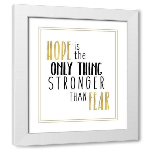 Stronger White Modern Wood Framed Art Print with Double Matting by Kimberly, Allen