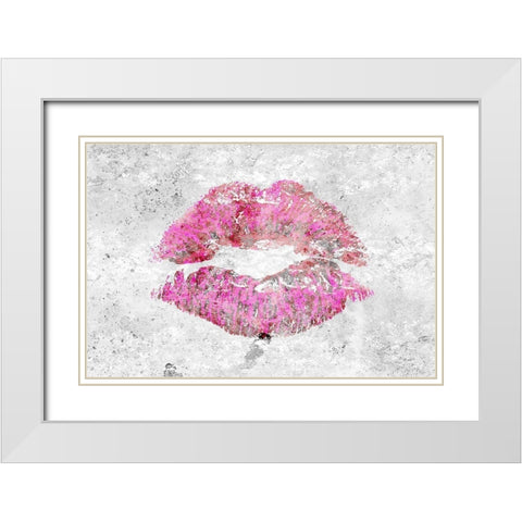 Shades of Lipstick 2 White Modern Wood Framed Art Print with Double Matting by Kimberly, Allen