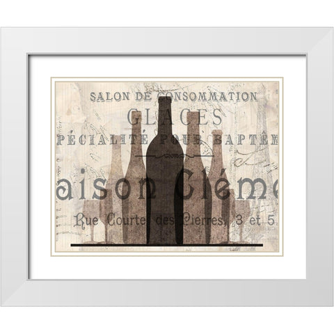 Le Maison White Modern Wood Framed Art Print with Double Matting by Kimberly, Allen