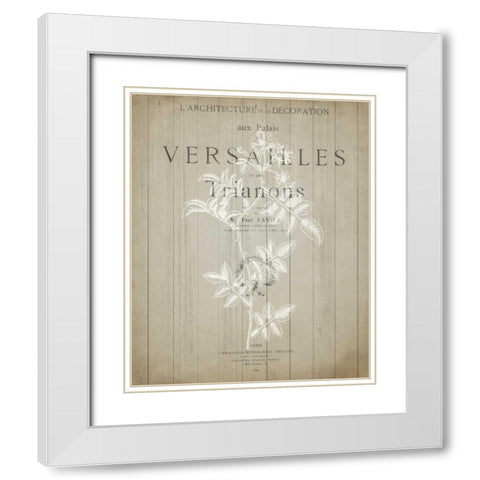 No 3 Floral Page White Modern Wood Framed Art Print with Double Matting by Allen, Kimberly