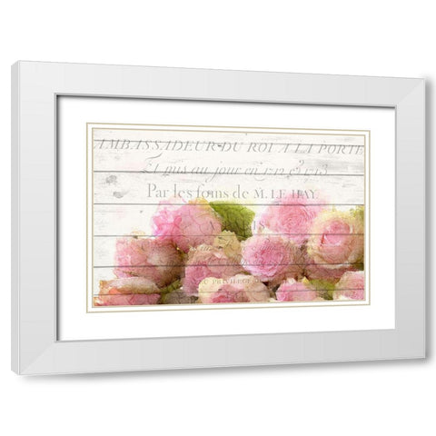 Fluers White Modern Wood Framed Art Print with Double Matting by Kimberly, Allen