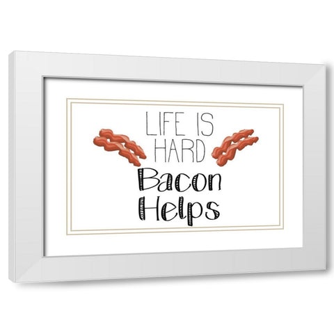 Good Morning 2 White Modern Wood Framed Art Print with Double Matting by Kimberly, Allen
