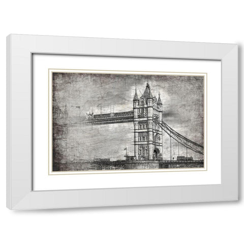 Tower White Modern Wood Framed Art Print with Double Matting by Kimberly, Allen