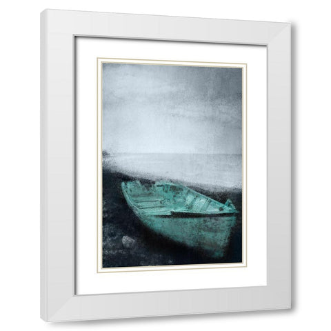 A Day Gone White Modern Wood Framed Art Print with Double Matting by Allen, Kimberly