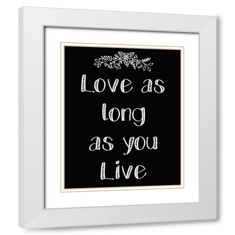 As Much 2 White Modern Wood Framed Art Print with Double Matting by Kimberly, Allen