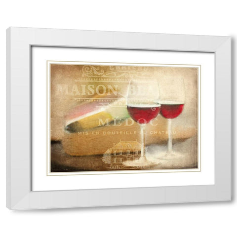 Maison Blanc White Modern Wood Framed Art Print with Double Matting by Kimberly, Allen