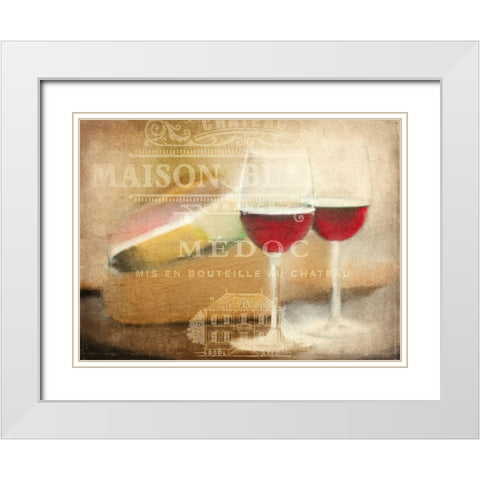 Maison Blanc White Modern Wood Framed Art Print with Double Matting by Kimberly, Allen