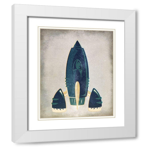 To Space 2 White Modern Wood Framed Art Print with Double Matting by Allen, Kimberly