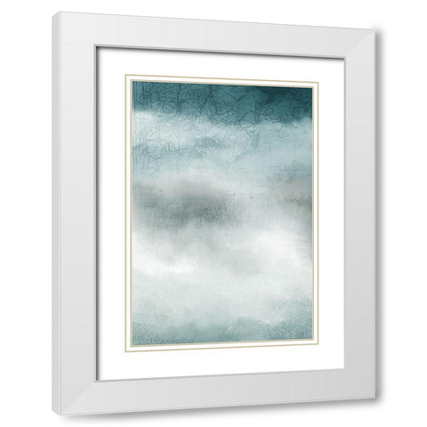 Colors of the Sea White Modern Wood Framed Art Print with Double Matting by Allen, Kimberly