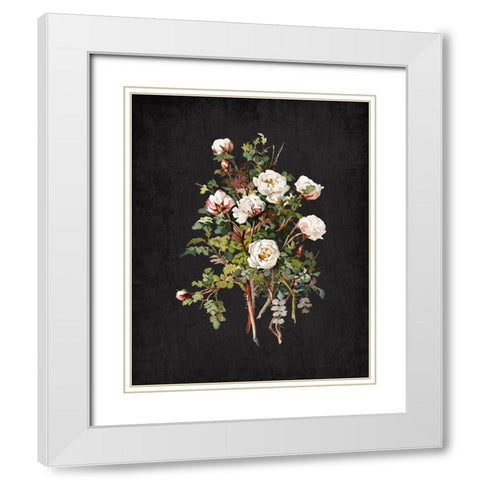 Roses on Black 2 White Modern Wood Framed Art Print with Double Matting by Kimberly, Allen