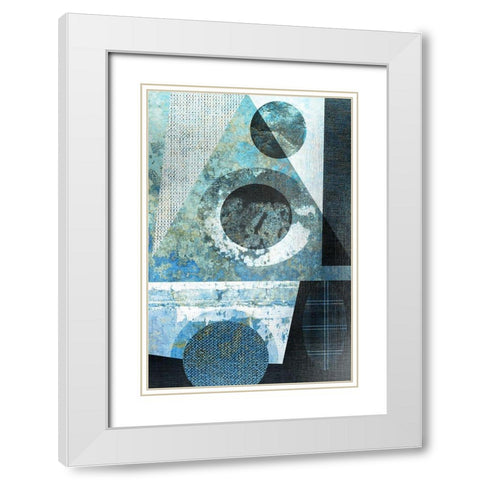 Abstract No. 10 White Modern Wood Framed Art Print with Double Matting by Allen, Kimberly
