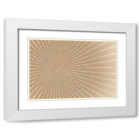 Burst White Modern Wood Framed Art Print with Double Matting by Kimberly, Allen
