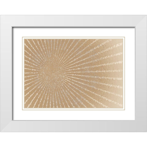 Burst White Modern Wood Framed Art Print with Double Matting by Kimberly, Allen