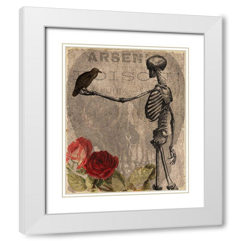 Afterlife Friends White Modern Wood Framed Art Print with Double Matting by Kimberly, Allen