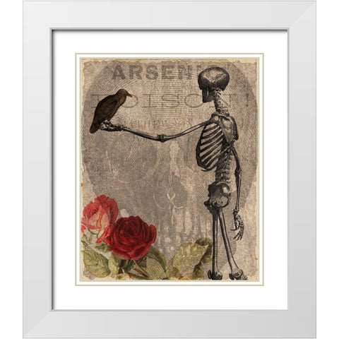 Afterlife Friends White Modern Wood Framed Art Print with Double Matting by Kimberly, Allen