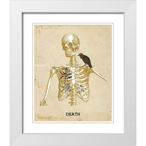 Death White Modern Wood Framed Art Print with Double Matting by Kimberly, Allen