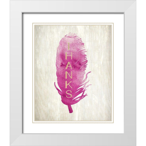 Leaf Tones 3 White Modern Wood Framed Art Print with Double Matting by Kimberly, Allen