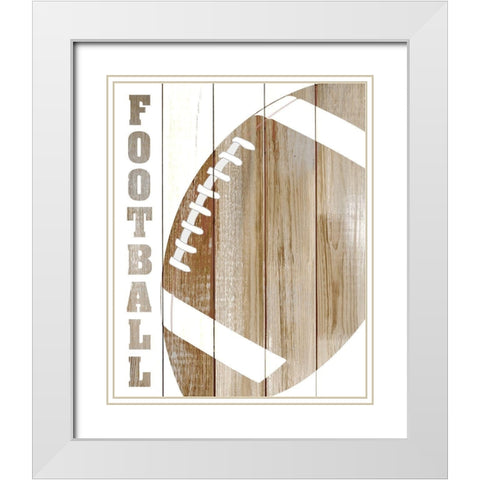 Lets Play 4 White Modern Wood Framed Art Print with Double Matting by Kimberly, Allen