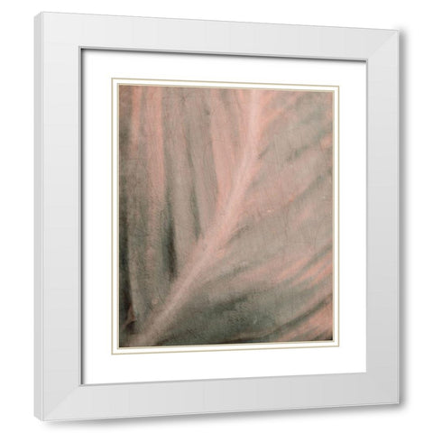 Shaded Leaf 1 White Modern Wood Framed Art Print with Double Matting by Kimberly, Allen