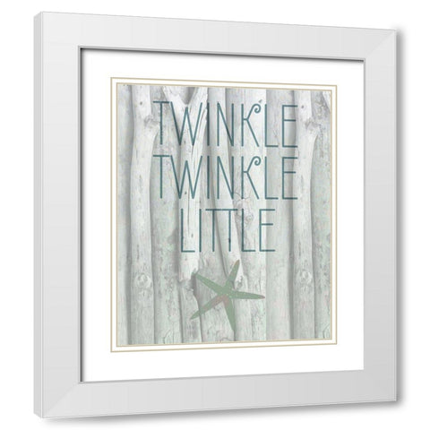 Driftwood Christmas 3 White Modern Wood Framed Art Print with Double Matting by Kimberly, Allen