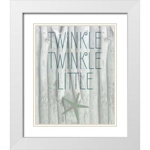 Driftwood Christmas 3 White Modern Wood Framed Art Print with Double Matting by Kimberly, Allen
