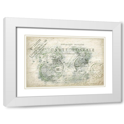 Country Ride White Modern Wood Framed Art Print with Double Matting by Kimberly, Allen