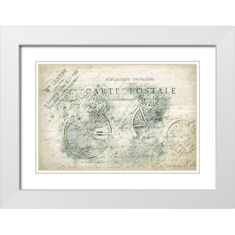 Country Ride White Modern Wood Framed Art Print with Double Matting by Kimberly, Allen