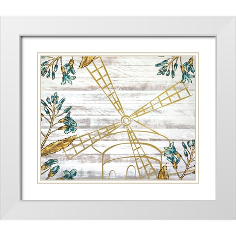 Paris 4 White Modern Wood Framed Art Print with Double Matting by Kimberly, Allen