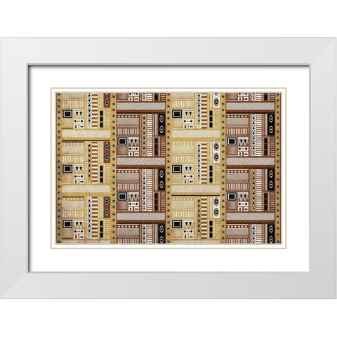 Print 4 White Modern Wood Framed Art Print with Double Matting by Kimberly, Allen
