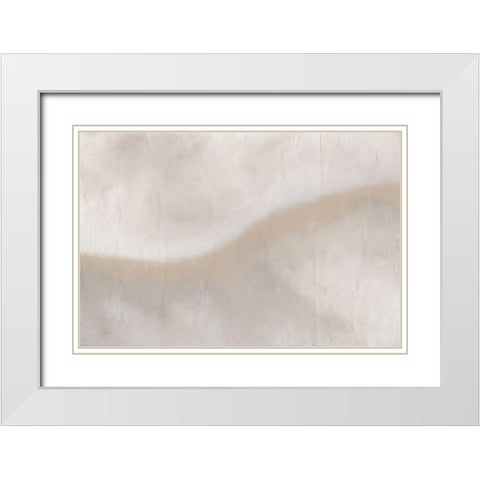 Wave White Modern Wood Framed Art Print with Double Matting by Kimberly, Allen