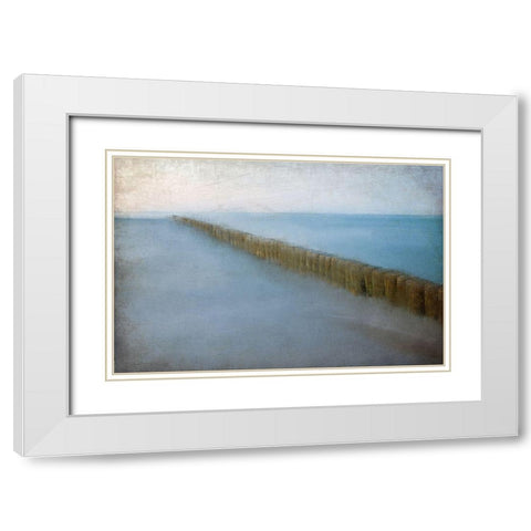 Sea Dreaming White Modern Wood Framed Art Print with Double Matting by Kimberly, Allen