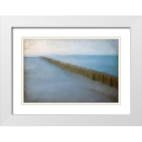 Sea Dreaming White Modern Wood Framed Art Print with Double Matting by Kimberly, Allen
