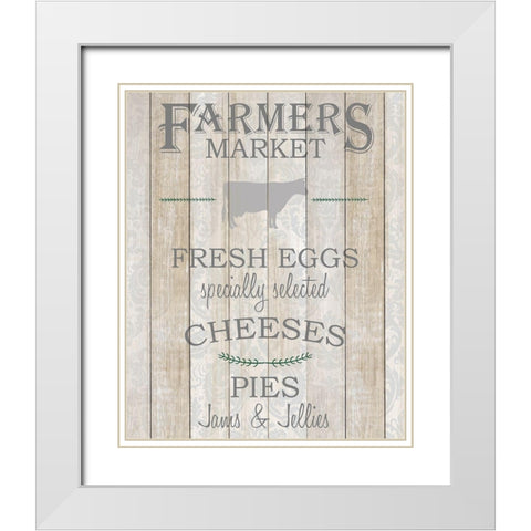 Specially Selected White Modern Wood Framed Art Print with Double Matting by Kimberly, Allen