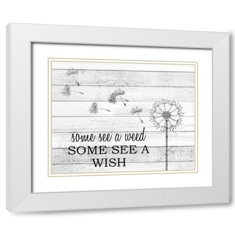 Some See White Modern Wood Framed Art Print with Double Matting by Kimberly, Allen