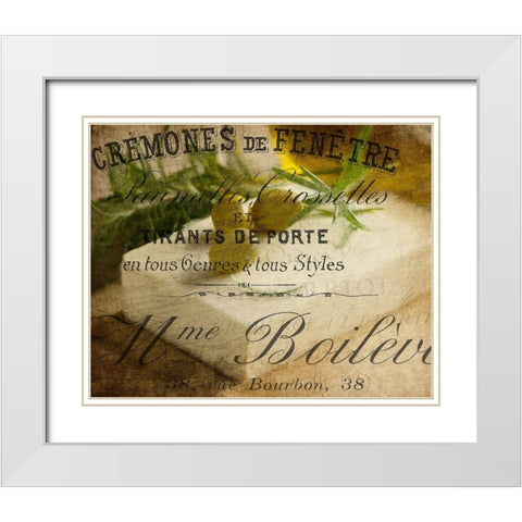 Olive and Cheese White Modern Wood Framed Art Print with Double Matting by Kimberly, Allen