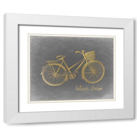 Life 5 White Modern Wood Framed Art Print with Double Matting by Kimberly, Allen