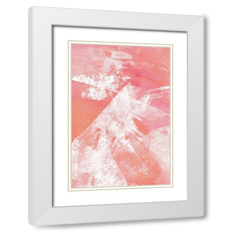 Shards 1 White Modern Wood Framed Art Print with Double Matting by Kimberly, Allen