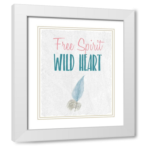 Inspire 2 White Modern Wood Framed Art Print with Double Matting by Kimberly, Allen