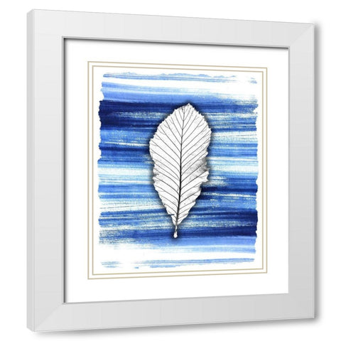 Brushstrokes 2 White Modern Wood Framed Art Print with Double Matting by Allen, Kimberly