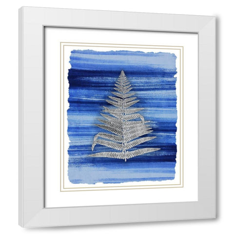 Brushstrokes 6 White Modern Wood Framed Art Print with Double Matting by Allen, Kimberly