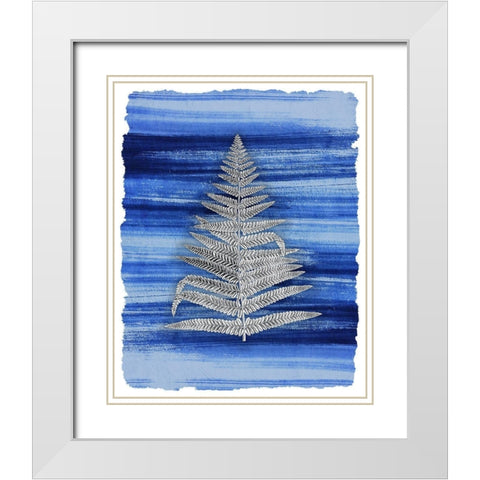 Brushstrokes 6 White Modern Wood Framed Art Print with Double Matting by Allen, Kimberly