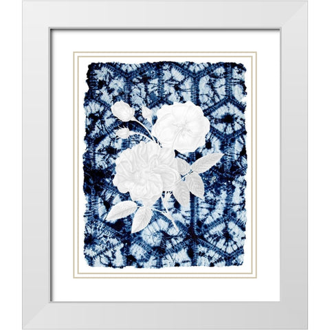 On Blue 1 White Modern Wood Framed Art Print with Double Matting by Allen, Kimberly