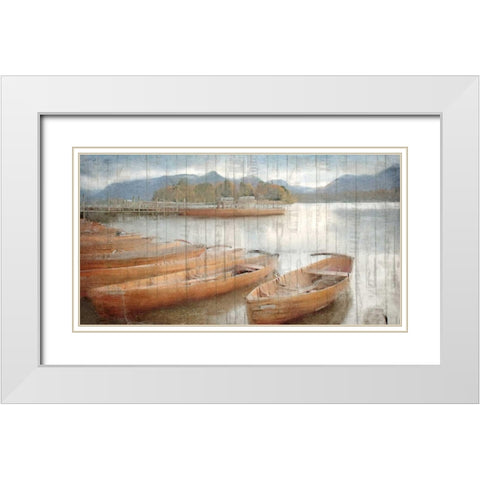 At Sunset White Modern Wood Framed Art Print with Double Matting by Allen, Kimberly