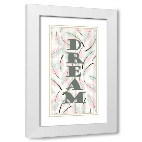 Feathered 3 White Modern Wood Framed Art Print with Double Matting by Allen, Kimberly