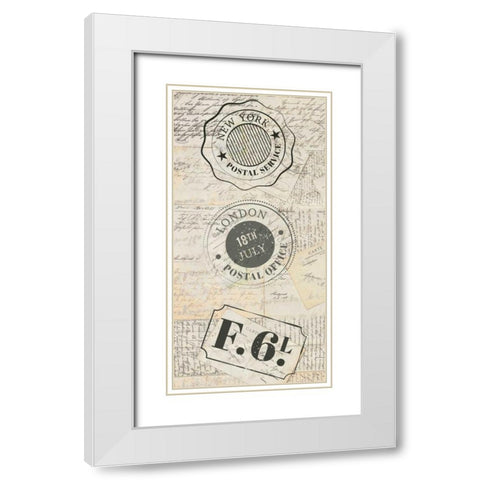 My Travels 1 White Modern Wood Framed Art Print with Double Matting by Allen, Kimberly