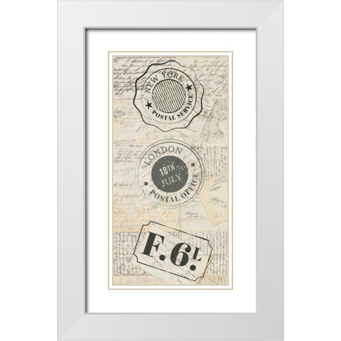 My Travels 1 White Modern Wood Framed Art Print with Double Matting by Allen, Kimberly