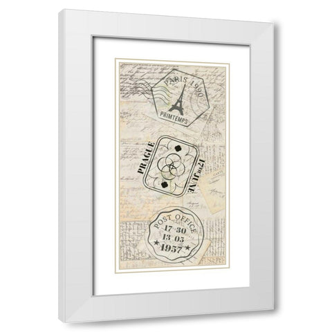 My Travels 2 White Modern Wood Framed Art Print with Double Matting by Allen, Kimberly
